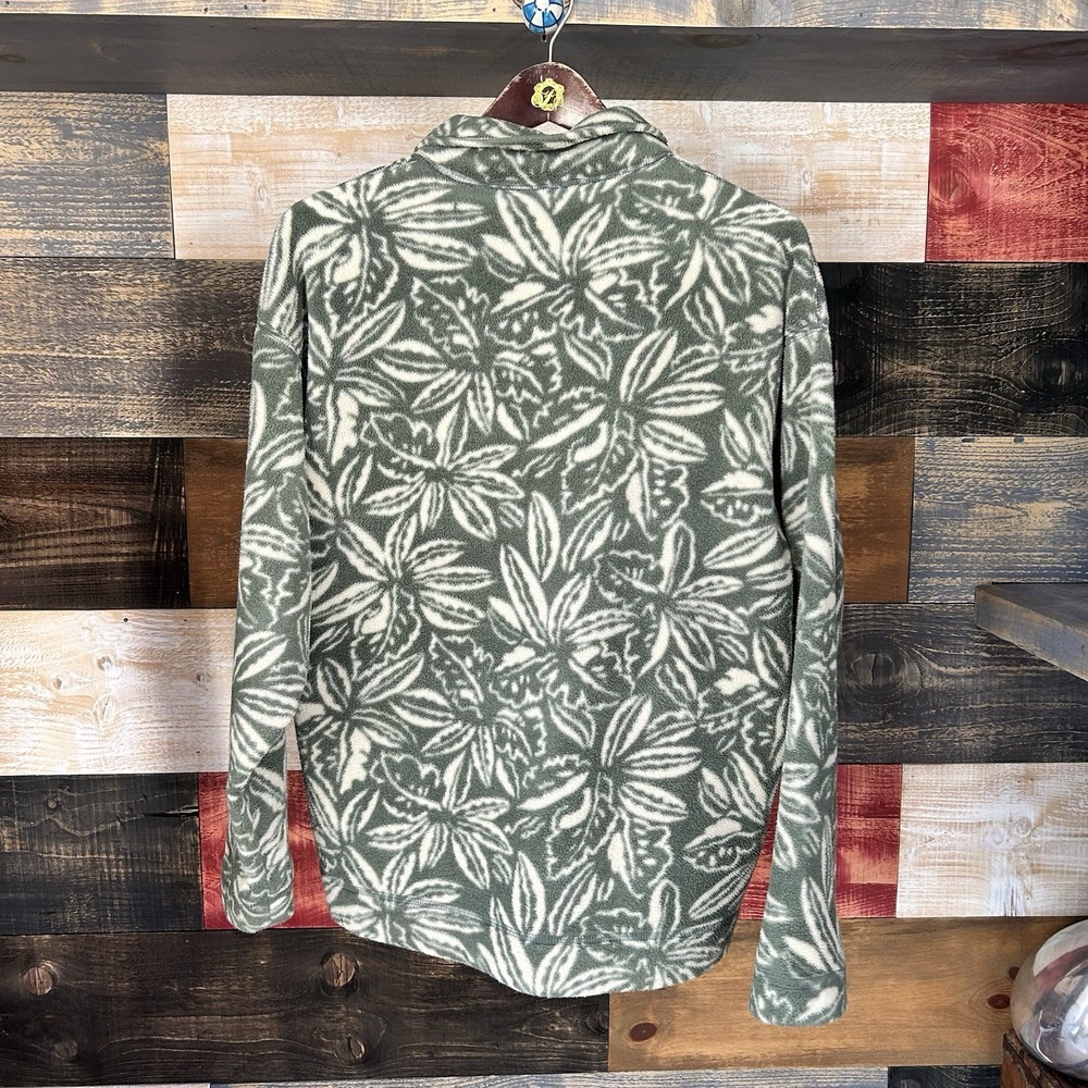 Vtg Patagonia Synchilla Fleece Snap-T Jacket Mens M Tropical Hibiscus Pullover - Picture 6 of 8